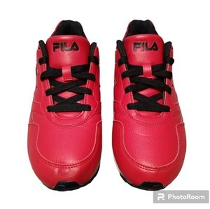 FILA Tennis Shoes, Red with Black Lace's. Lots of Life Left in these Babies! EUC